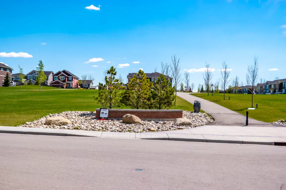 A residential street in Redstone